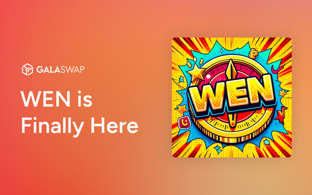 The Time is Now… The WEN is Here