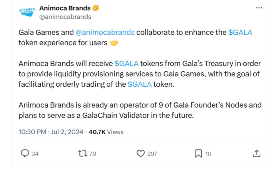 Gala Games and Animoca Brands Announce Collaboration