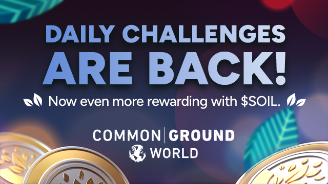 Step into the Challenge! Daily Challenges and $SOIL Rewards in Common Ground World